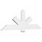 Ekena Millwork Kennewick Architectural Grade PVC Gable Bracket, 72"W x 24"H x 2"D x 6"F, 8/12 Pitch GBP072X24X0206KEN00 - alternate 1